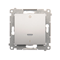 Zweipoliger Schalter mit LED-Hintergrundbeleuchtung (Modul) 10A, 250V, Schnellanschlüsse, silber (metallic)