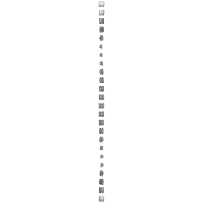Zweipoliger Schalter mit LED-Hintergrundbeleuchtung (Modul) 10A, 250V, Schnellanschlüsse, silber (metallic)