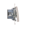 Zweipoliger Schalter (Modul) 16A, 250V, Schraubklemmen, weiß