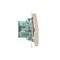 Zweipoliger Schalter (Modul) 230V, beige