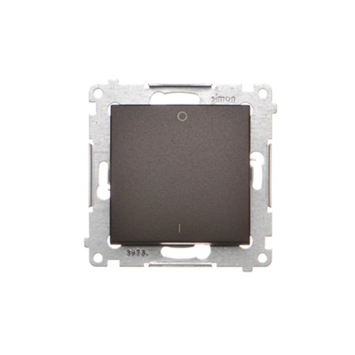 Zweipoliger Schalter (Modul) 230V, mattbronzemetallic