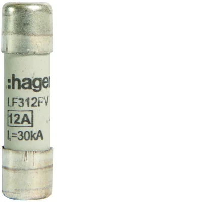 Zylindrischer Sicherungseinsatz 10x38 mm gPV 12 A 1000 V d.c.